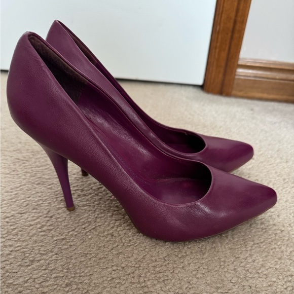 Aldo 100% leather heels, purple. size 38 - Picture 1 of 7